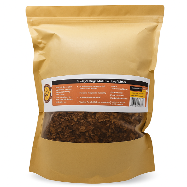 sterilized leaf litter for terrariums – natural elm, maple & oak mix